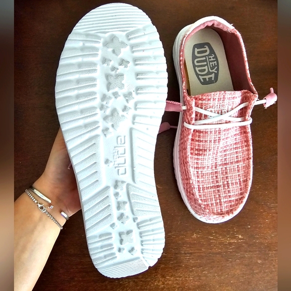 Pink Hey Dudes Wendy Cross Hatch - Picture 5 of 8